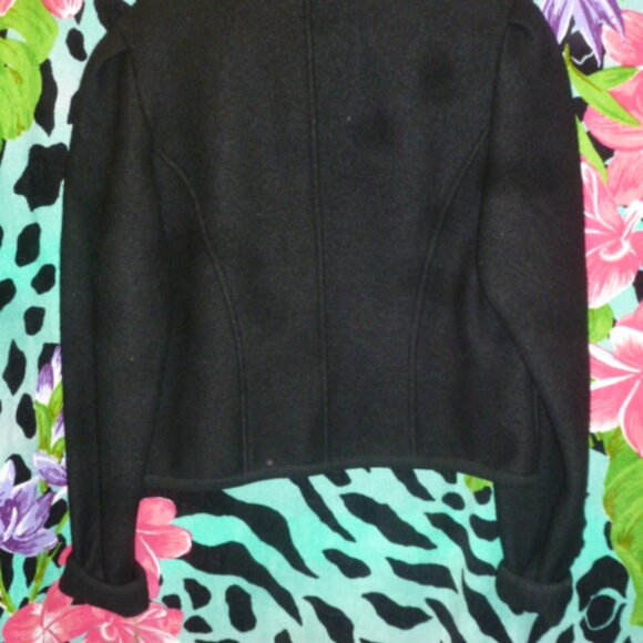 Elegant Cropped 100% wool Geiger Made in Austria jacket cardigan Sz40 EU - Picture 5 of 9